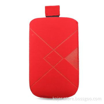 Mobile Phone Case, Made of Frosted Material with Retractable Pull-tab and Embossed Lines